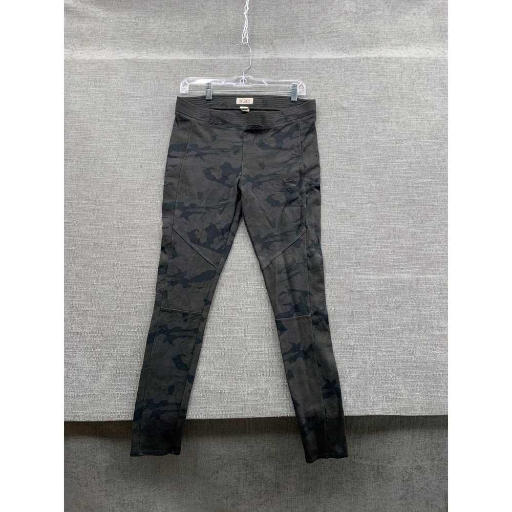 Mudd Leggings Womens Large Gray Camouflage Rayon Stretch Skinny Leg Athletic